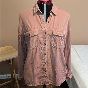 Pink Button-Up Shirt